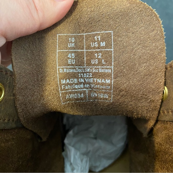 Dr. Martens 1460 Crazy Horse Boot, Brown, Men’s Size 11 - Picture 10 of 12